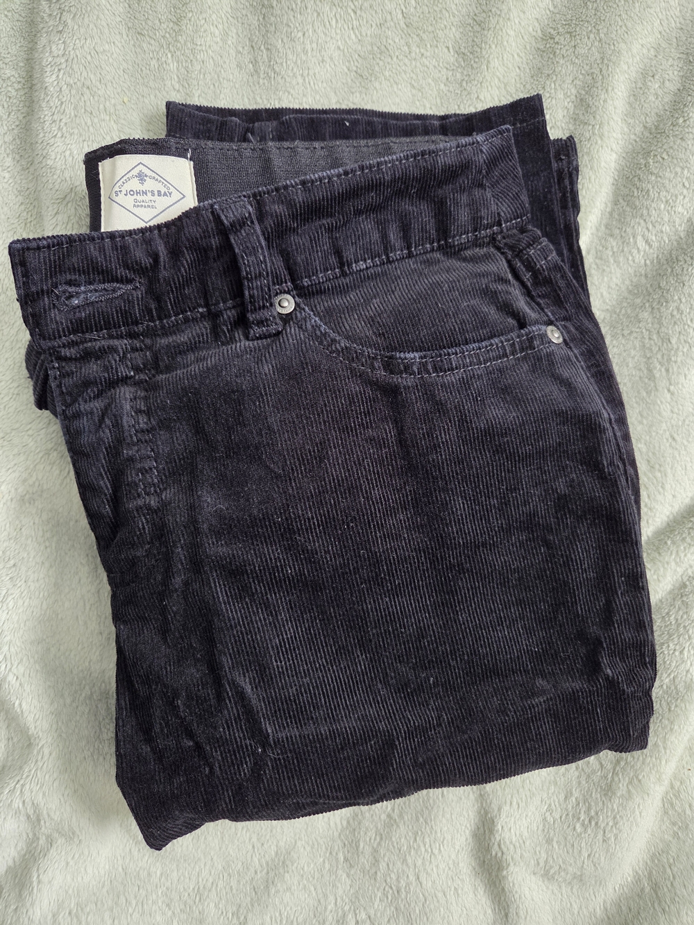 St. John's Bay Women's Corduroy Jeans - Black